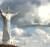 Die Christus-Knig-Statue in ?wiebodzin, Woiwodschaft Lebus, Polen