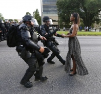 Krankenschwester Ieshia Evans bei der Baton-Rouge-Demonstration