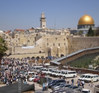 Klagemauer und Tempelberg mit Al-Aqsa-Moschee