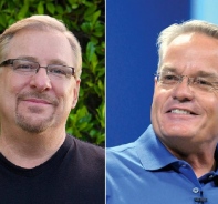 Rick Warren (li.) und Bill Hybels (re.)