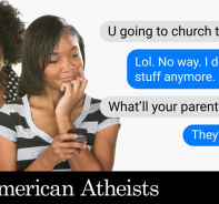 Werbung von American Atheists