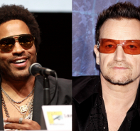 Lenny Kravitz und Bono von U2