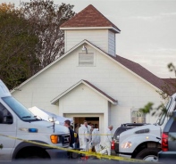 In dieser Baptistenkirche in Sutherland Springs spielte sich die Tragdie ab.