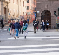 Fussgngerstreifen in Stockholm