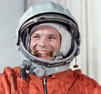 Der russische Kosmonaut Juri Gagarin (1934-1968)