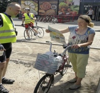 Fahrradpilger in Weissrussland