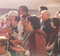 Lobpreiszeit in Kirche