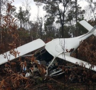 Abgestrztes Flugzeug