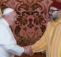 Papst Franziskus und Marokkos Knig Mohammed VI.