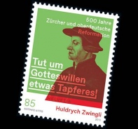 Zwingli-Briefmarke der Schweizer Post