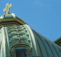 Kreuz auf der Kuppel vom Bundeshaus