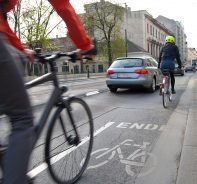 Fahrradfahrer auf der Strasse