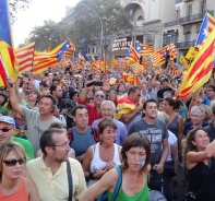 Protestaktion in Barcelona