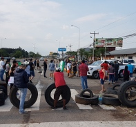 Strassensperre in Bolivien