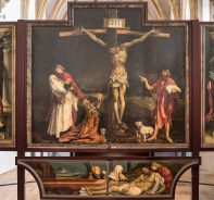 Isenheimer Altar: Der heilige Sebastian / Kreuzigungsszzene mit Johannes dem Tufer / Der heilige Antnonius / Christi Grablegung