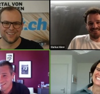 Livenet-Talk mit Florian Wthrich, Markus Hnni, Konrad Blaser und Sabine Frbringer