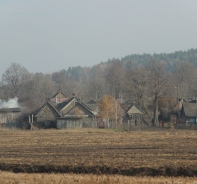 Ein typisches Dorf in Weissrussland 