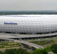 Die Allianz Arena in Mnchen